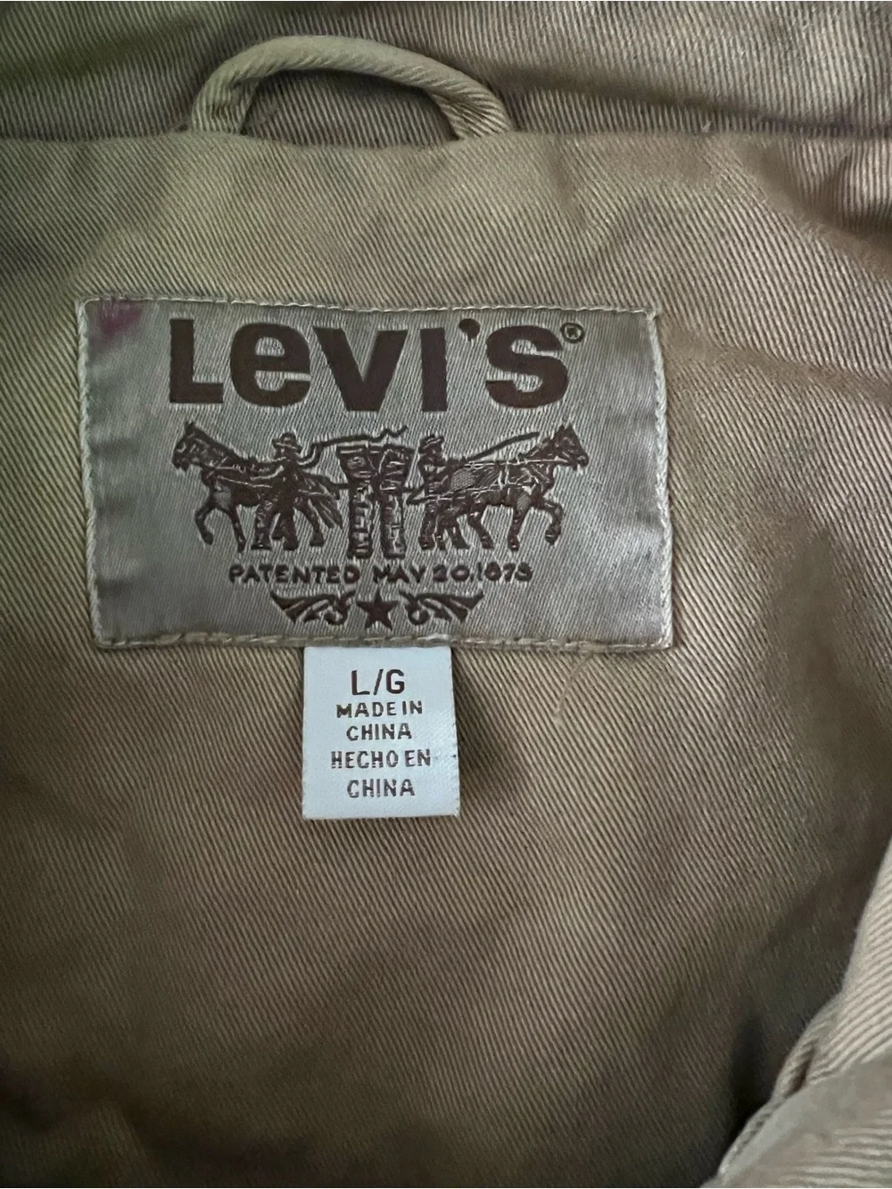 Levi’s Men’s Khaki Utility Field Jacket - Size L - Picture 7 of 14